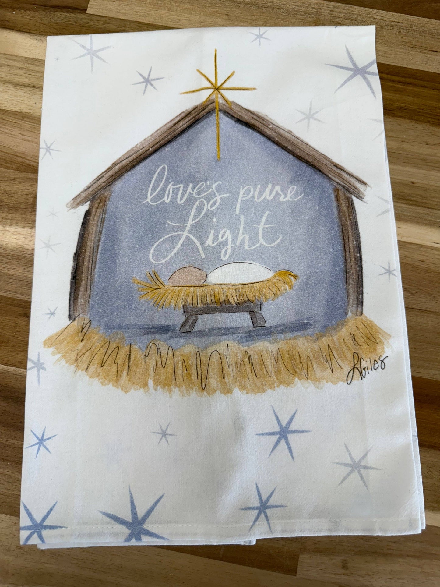 Love's Pure Light Tea Towel