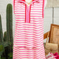 LDC Striped Sleeveless Polo Two-Piece Set Casual Outfit