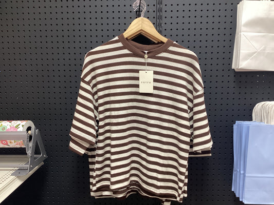 Brownie Stripe Tee