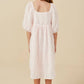Girls Pink Ruffled Mesh Dress