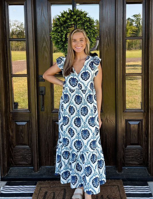Myrtle Floral Print Maxi Dress