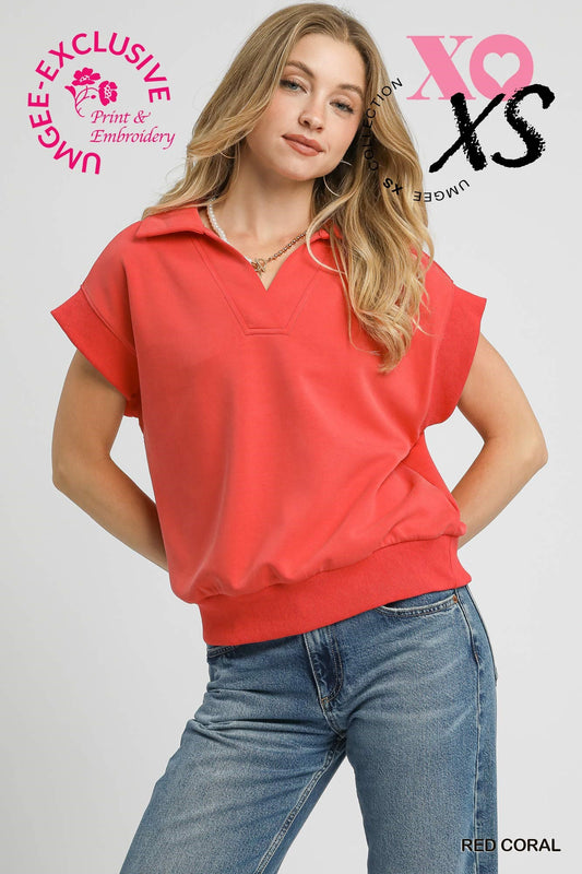 Coral Red MartaTop