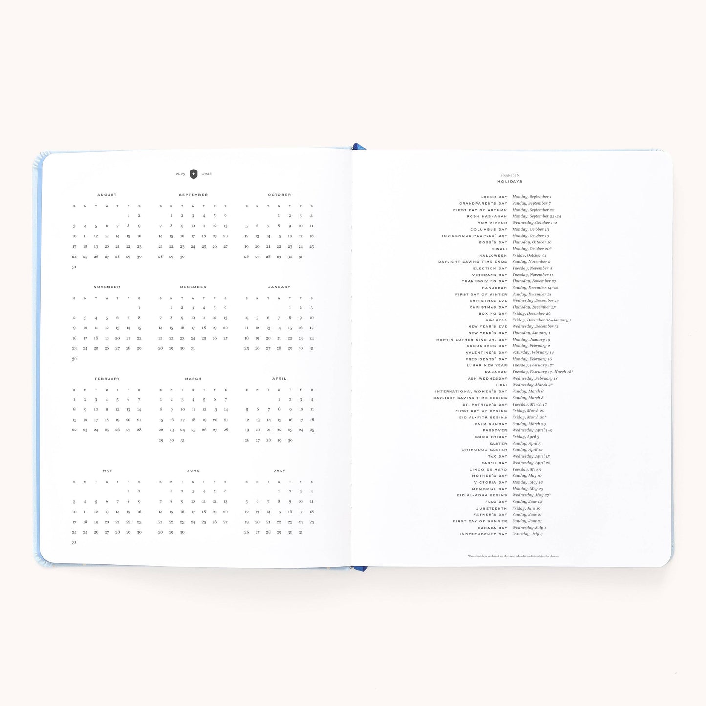 2025-2026 Bookbound Weekly Planner