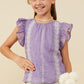 Hayden Girl Lavender Ruffle Top