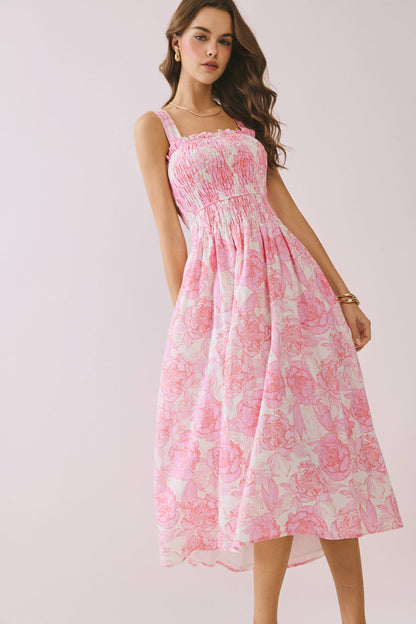 Pink Floral Sundress