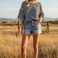 Striped Oversized Knit Top