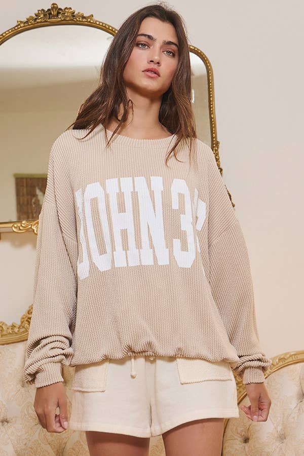 JOHN 3:16 Ribbed Top