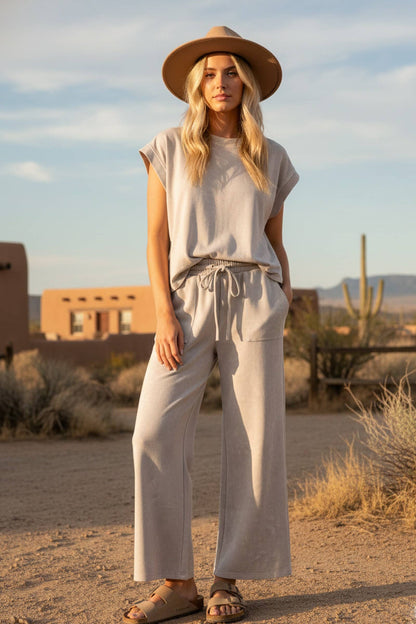 Lorra Scuba Pants Set