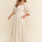 Neutral Floral Dress