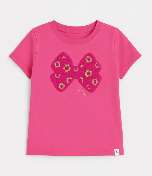Bow Sequin Appliqué Tee