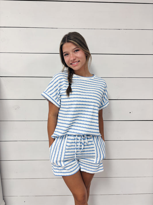 LDC Daily Shift Stripe Print Set