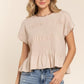 Taupe Smock Top