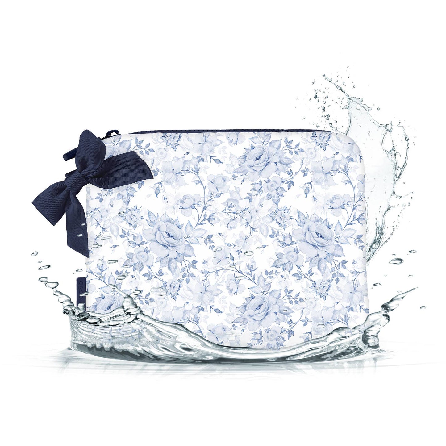Case-Mate Navy Crinkle Makeup Bag