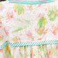 Contrast Button Down Floral Embroidered Top