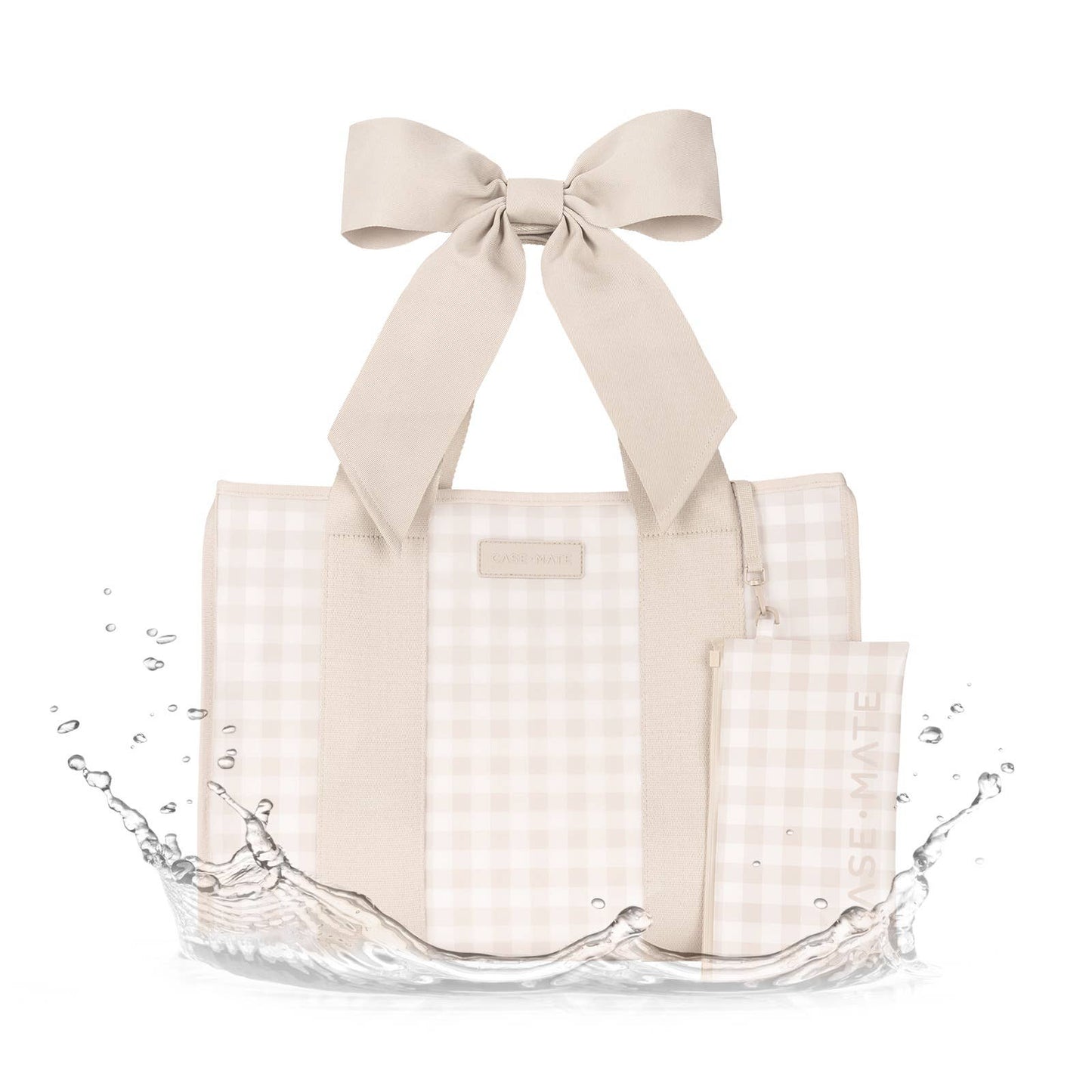 Latte Gingham Case-Mate Tote