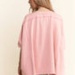 High Quality Mineral Wash Short Sleeve Top
