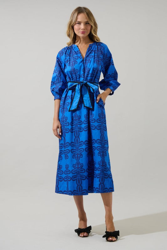 Romery Abstract Midi Dress