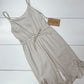 Taupe Striped Romper