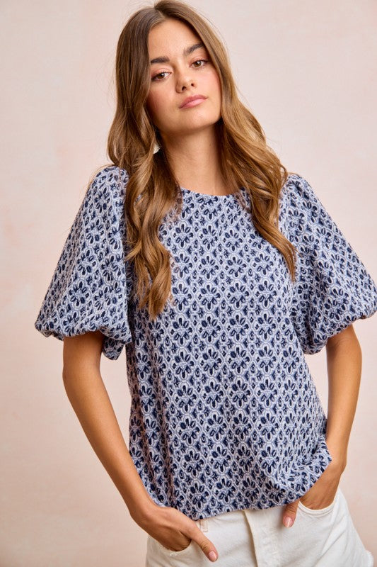 Sarah Blue Blouse