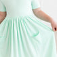 MR Pastel Green Twirl Dress