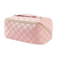 Checkered Makeup Bag