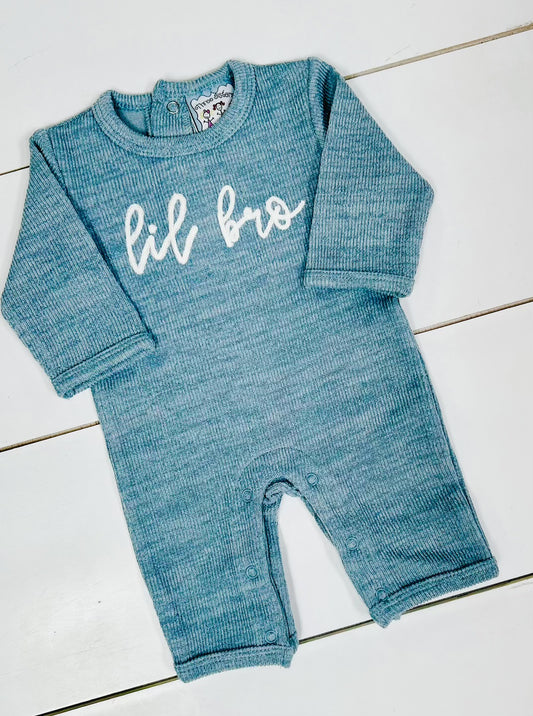 Three Sisters “Lil Bro” Boys Romper