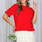 Ruffle Hem Sweater
