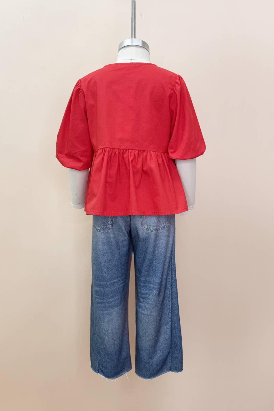 Kids Poplin Ribbon Blouse