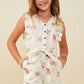 Girls Floral Jumpsuit