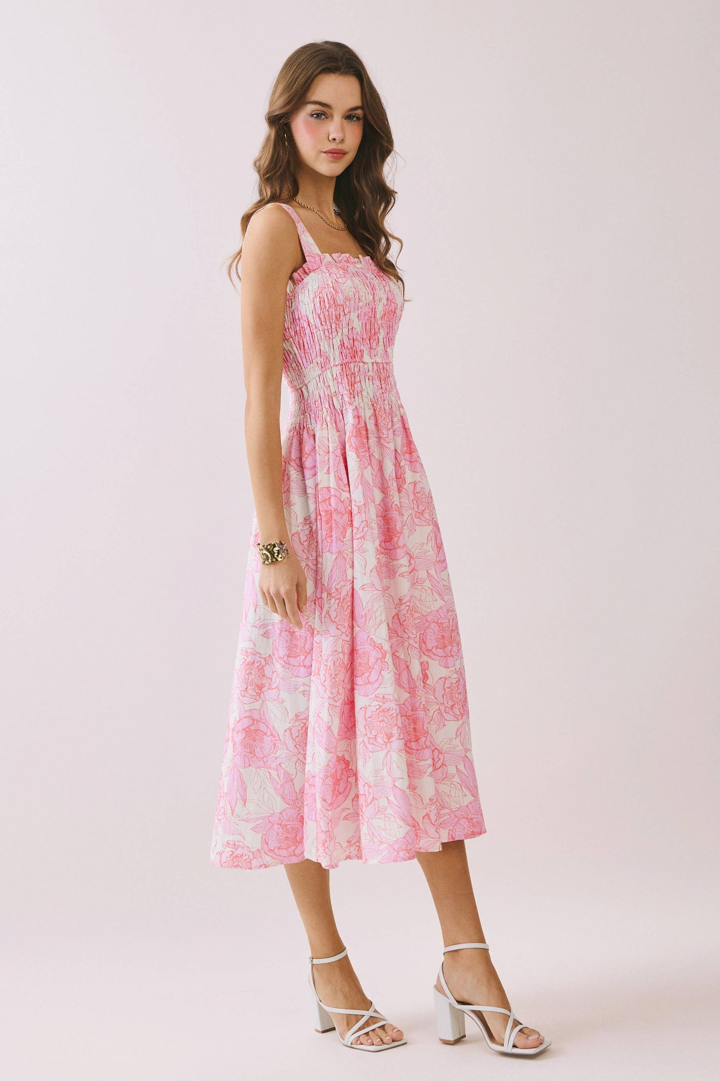 Pink Floral Sundress