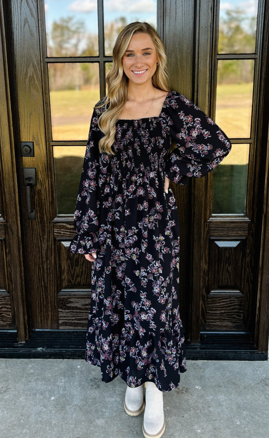 Babydoll Floral Maxi