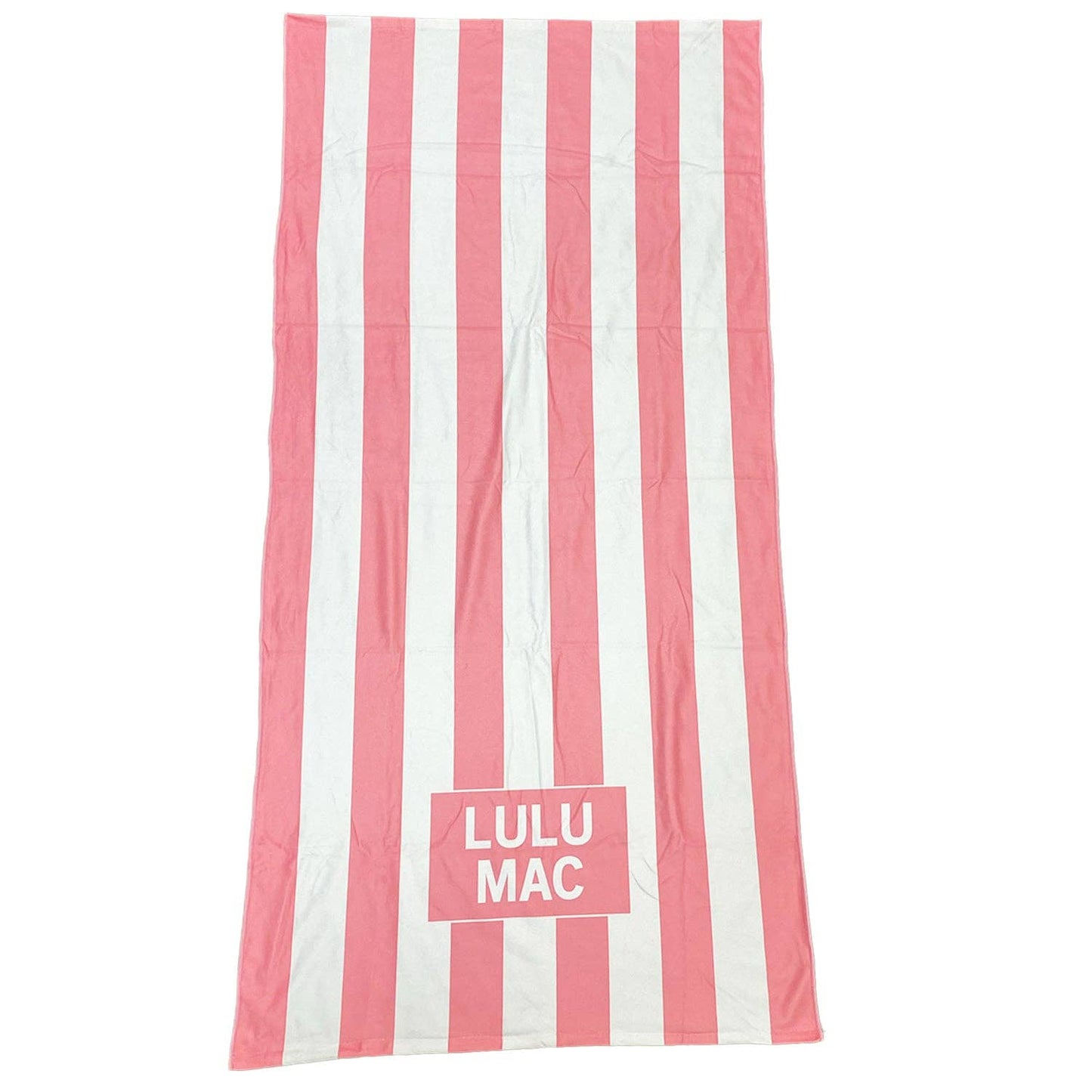 Lulu Mac Pink Darby Beach Towel
