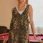 SS Washed Leopard Print Overall Dress