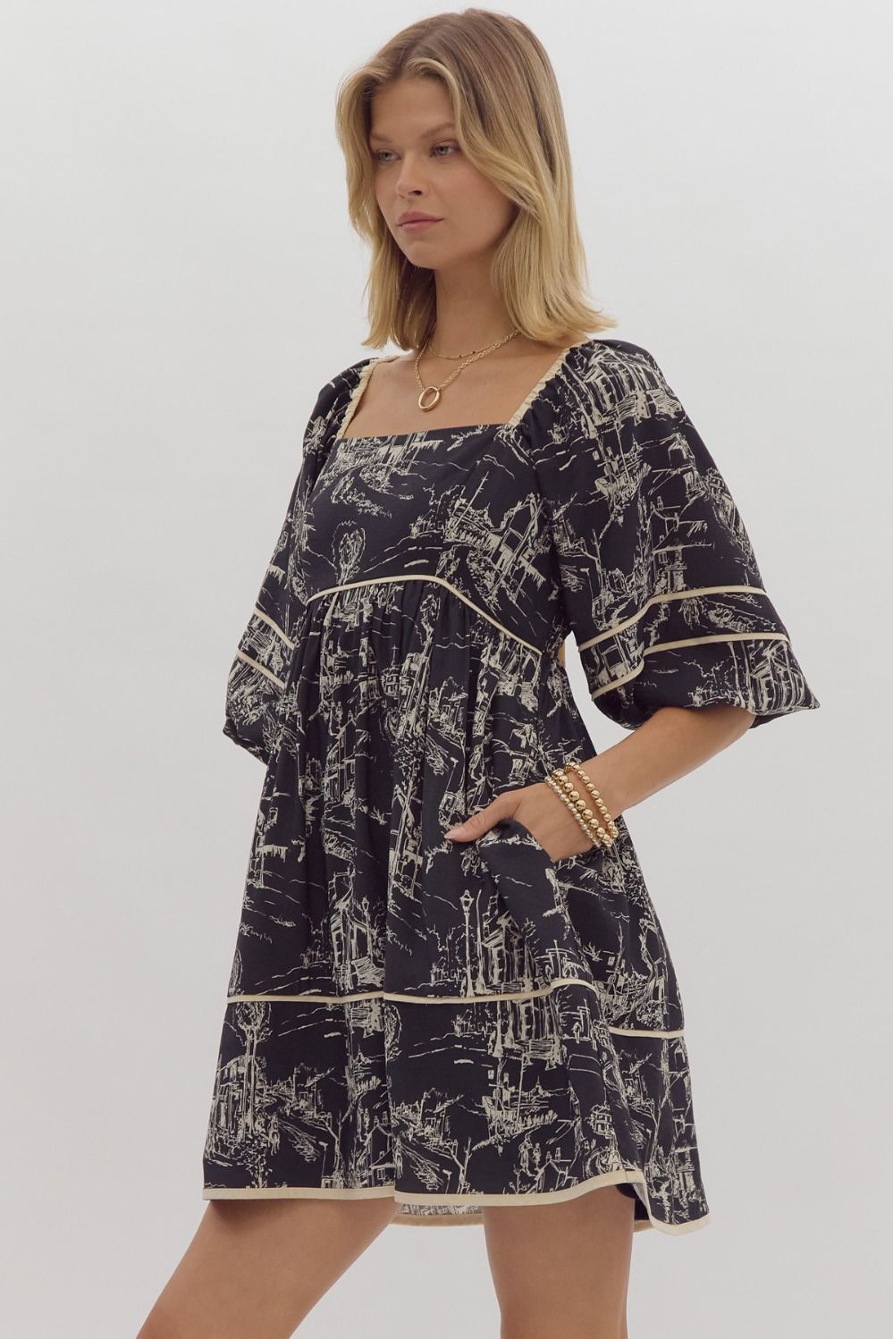 Charcoal Myla Dress