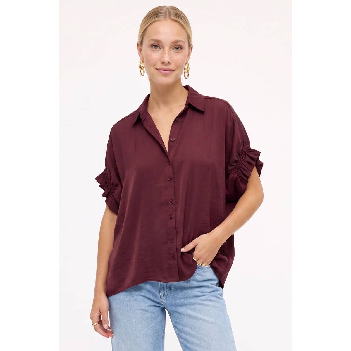 Shrt Ruffl Top