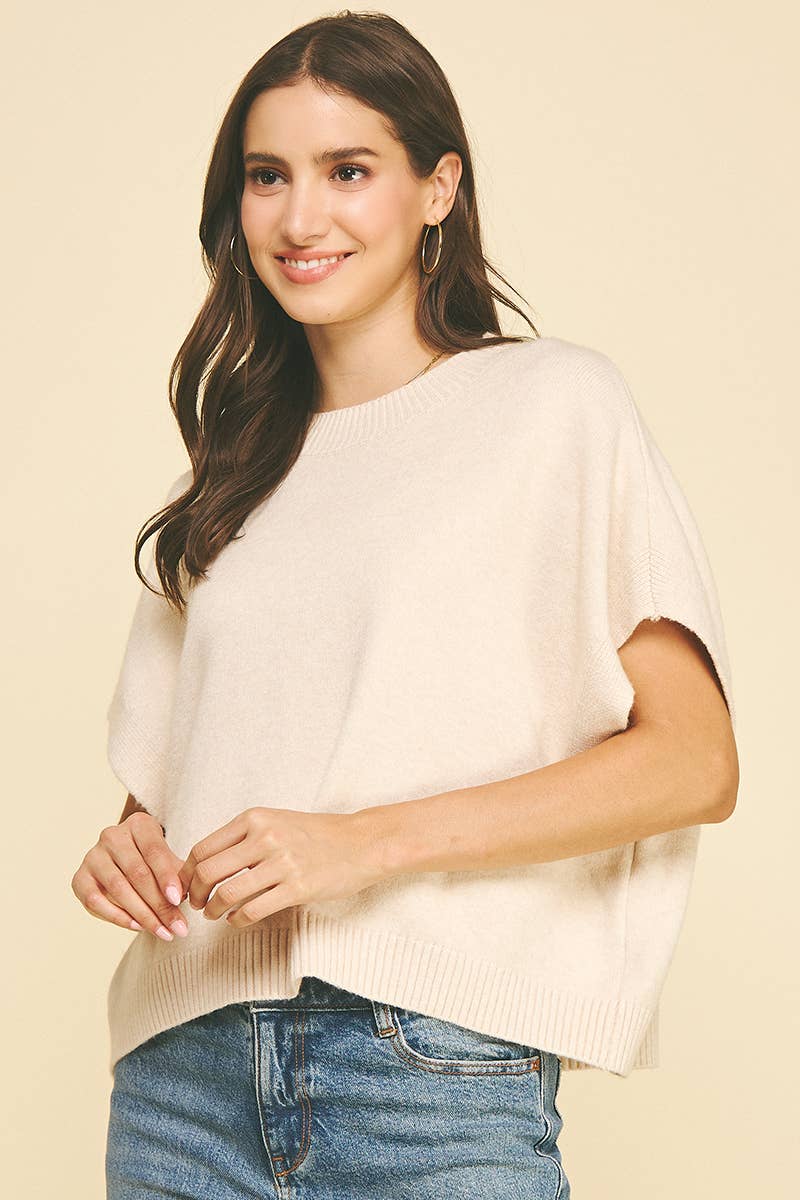 DROPPED SHOULDER SWEATER