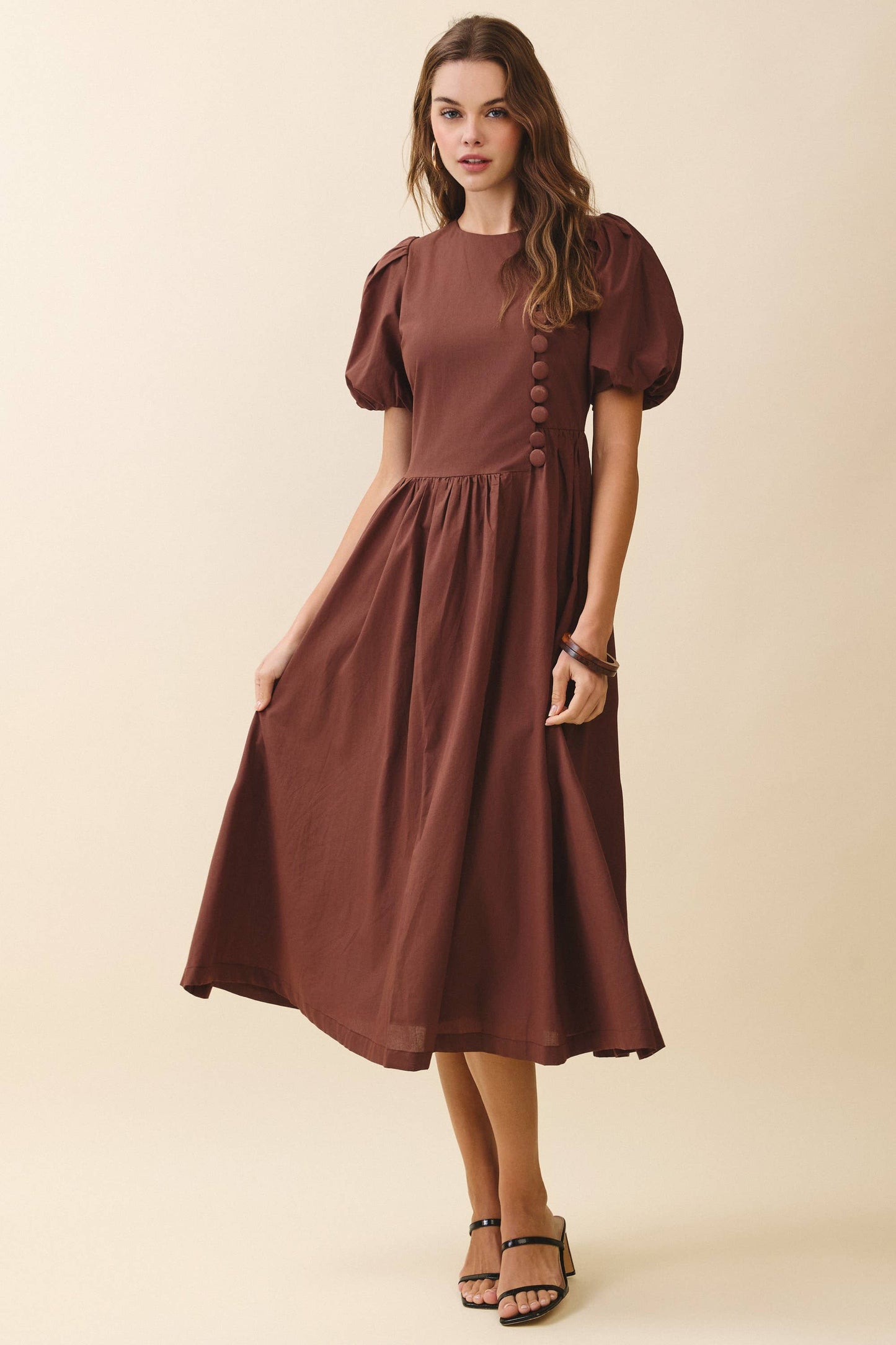 Vera Button Detail Dress