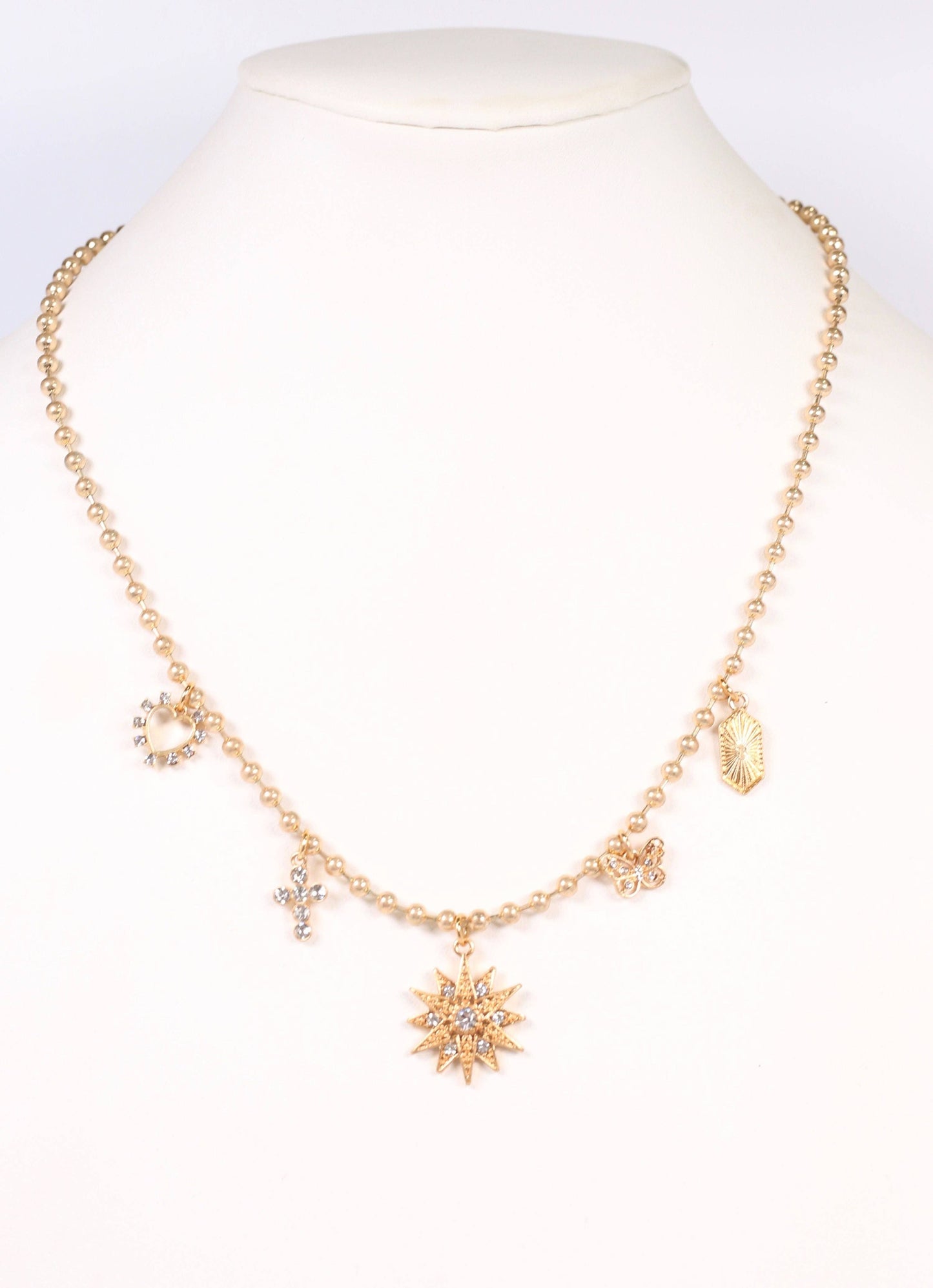 Peterman Charm Necklace GOLD