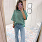 Striped Oversized Knit Top