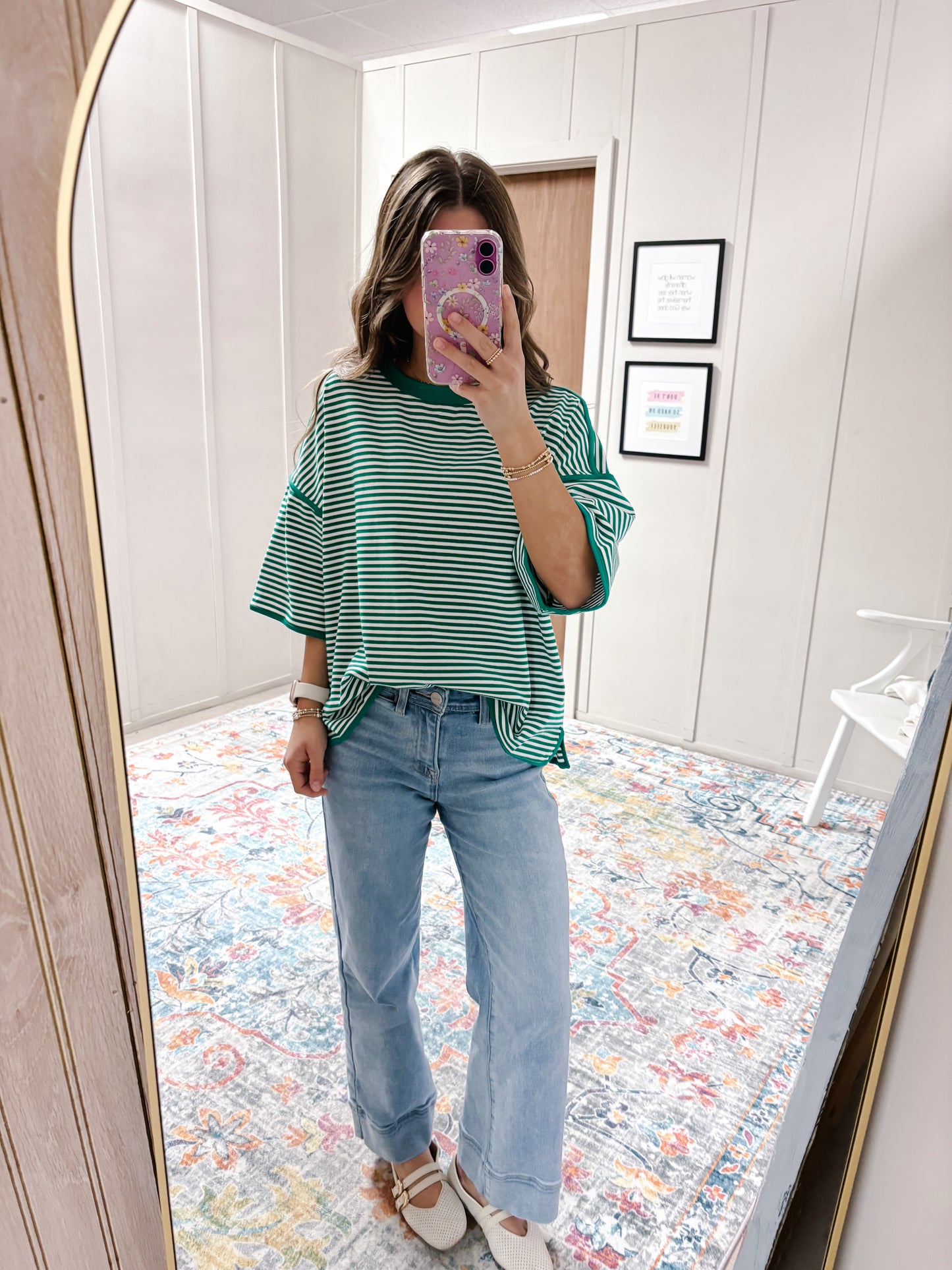Striped Oversized Knit Top
