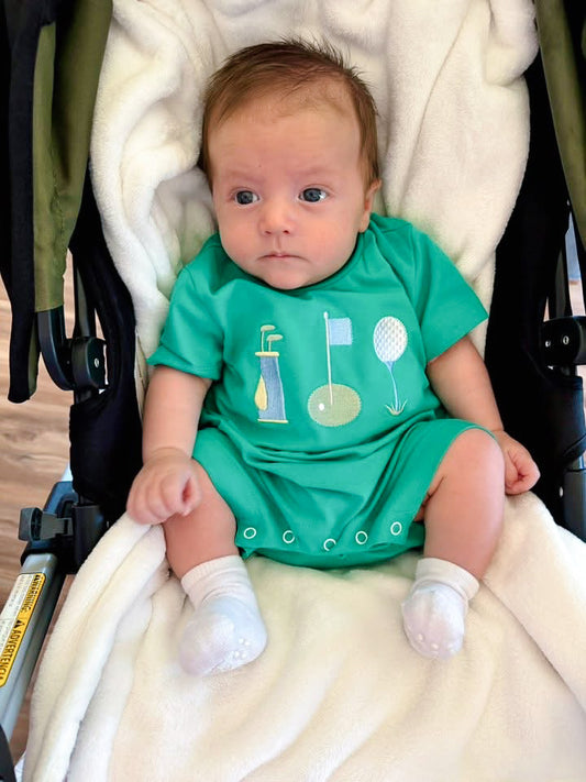Three Sisters Hole In One Boys Romper