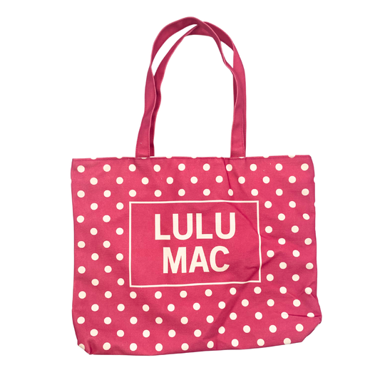 Lulu Mac Tote White Dot