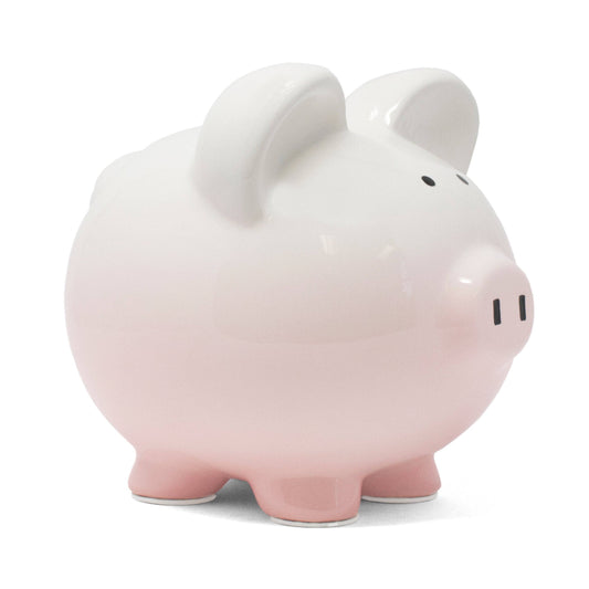 Pink Ombre Large Piggy Bank