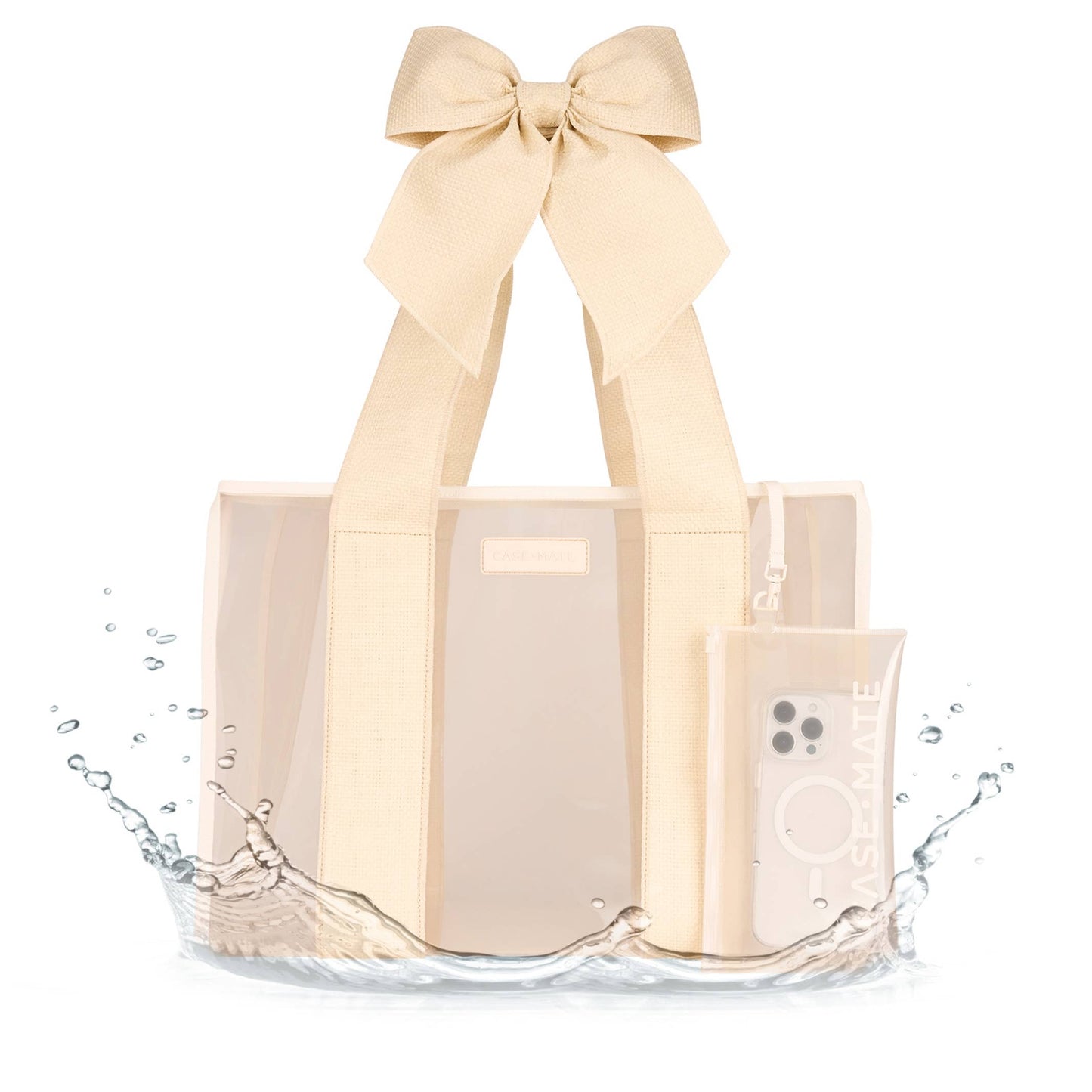 Ecru Raffia Case-Mate Tote