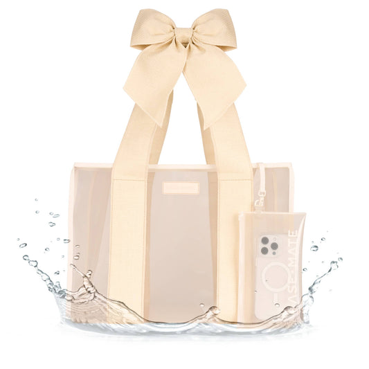 Ecru Raffia Case-Mate Tote