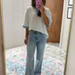 Wide Cuff Risen Jeans