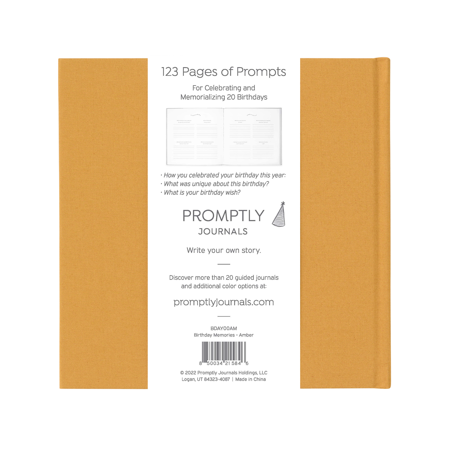 My Birthday Memories Journal: 20-Year Keepsake Birthday Gift