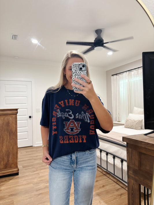 Auburn Uni Thrifted Tee