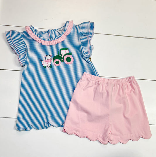 Girls Tractor Set