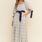 Navy Floral Dress